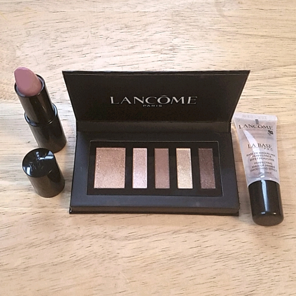 LANCOME Eyeshadow Palette, Lipstick and Primer